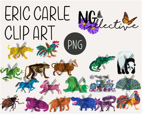 Ensemble d'images clipart Eric Carle PNG transparent Téléchargement numérique Éric Carle Livres ...