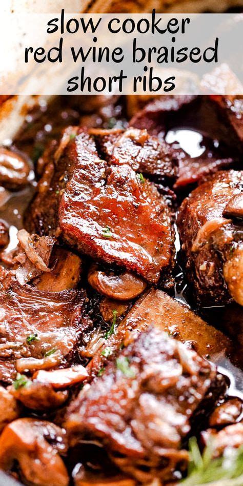 A Hearty Red Wine Braised Short Ribs Recipe - It's SO GOOD! | Beef ...