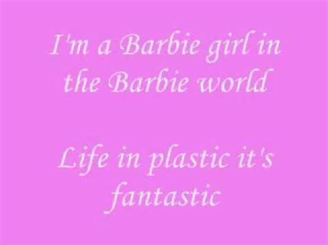 Aqua - Barbie girl [Lyrics] - YouTube