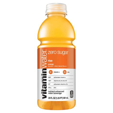 vitaminwater zero sugar rise Bottle, 20 fl oz - Walmart.com - Walmart.com