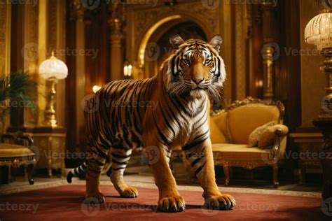 bengal tiger wallpaper ai generated 33130587 Stock Photo at Vecteezy