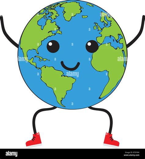 Cartoon Happy Earth