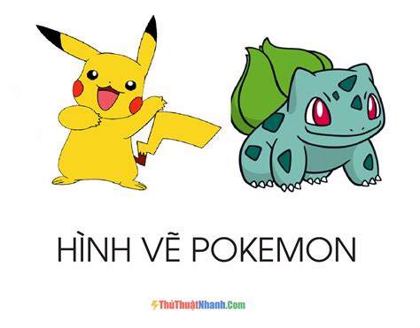 Tổng hợp Vẽ hình pokémon dễ thương và độc đáo