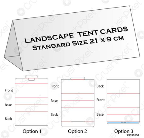 Tri Fold Tent Card Template – Mightyprintingdeals.com