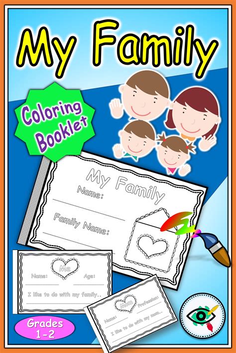 Family day fun activity for grades 1-2, Coloring and writing booklet. #familyday #myfamily ...