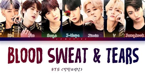 BTS - Blood Sweat & Tears (방탄소년단 - 피 땀 눈물) [Color Coded Lyrics/Han/Rom/Eng/가사] Chords - Chordify