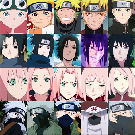 team 7 evolution in naruto anime