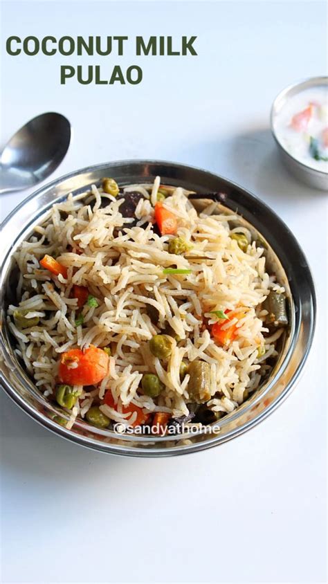 Coconut Milk Pulao Recipe