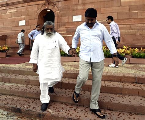 Jharkhand Mukti Morcha MP Shibu Soren at parliament House