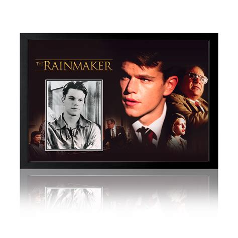 Matt Damon Signed The Rainmaker Iconic Frame (ACOA) – The Fan Cave ...