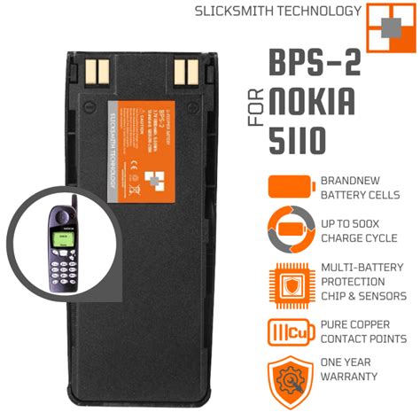 Nokia 5110 Battery BPS-2 1,800mAh | SlickSmith Technology | Lazada PH