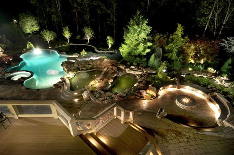 Ultimate Luxury Pool & Backyard in Potomac, MD - Land & Water Design, Inc.