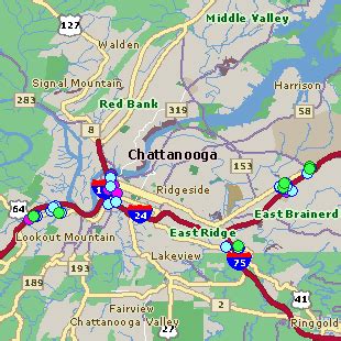 Map Of Chattanooga Tn And Surrounding Cities - Cape May County Map