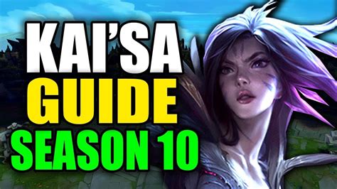 SEASON 10 KAISA GAMEPLAY GUIDE - (Best Kaisa Build, Runes, Playstyle) - League of Legends - YouTube