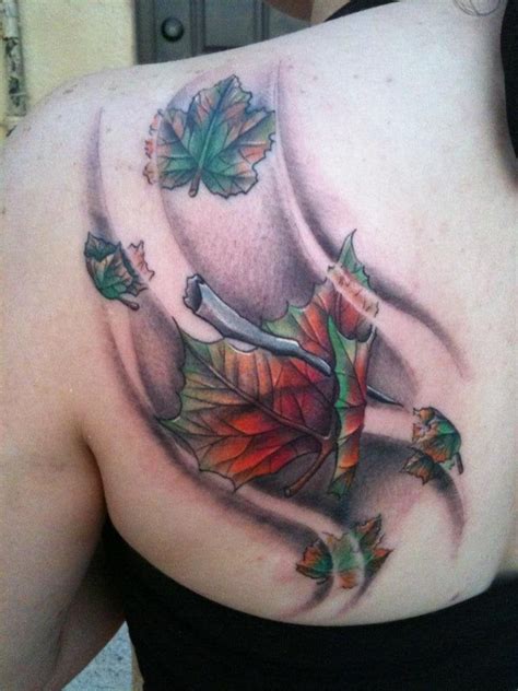 My very first tattoo; a leaf on the wind - Done by Christian @ Living Canvas in Tempe, AZ : tattoos