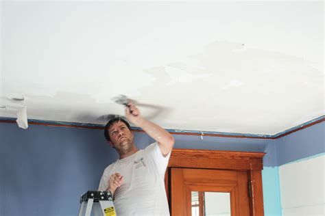 How to Paint Calcimine Ceilings - Finding Silver Pennies