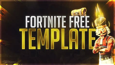 Fortnite FREE Thumbnail Template - YouTube