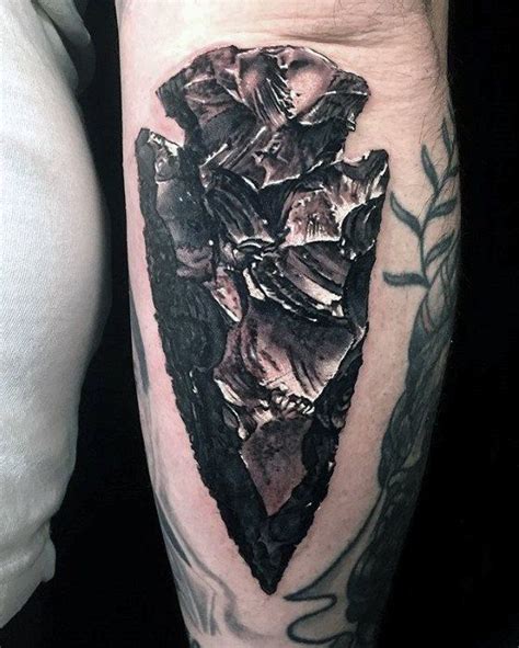 3d Arrowhead Mens Hyper Realistic Leg Tattoo Wolf Tattoos, Arrow Head ...