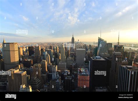 New York skyline at sunset Stock Photo - Alamy