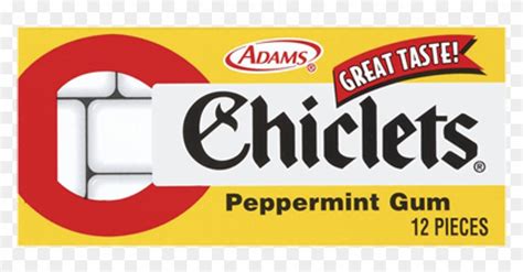 Chiclets Peppermint Gum 20ct - Chiclets Adams, HD Png Download ...