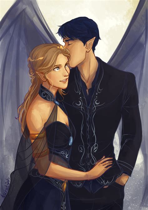 Feyre and Rhysand by taratjah on DeviantArt