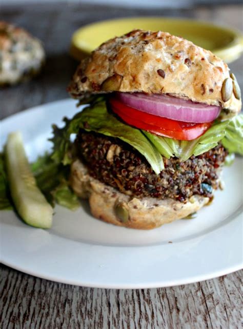 Mushroom Veggie Burgers - Simple And Savory