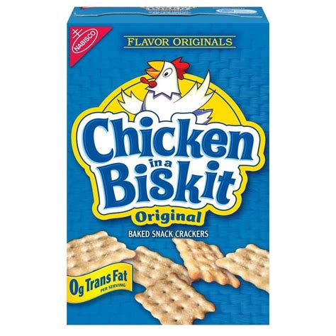 Chicken In A Biskit Crackers - 7.5oz in 2020 | Cracker snacks, Snacks, No bake snacks