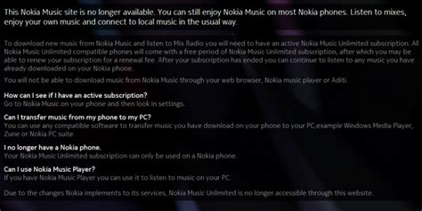 Nokia Shuts down Nokia Music Online Store in India