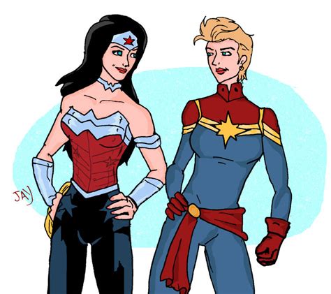 Wonder Woman and Captain Marvel by Jasontodd1fan on DeviantArt