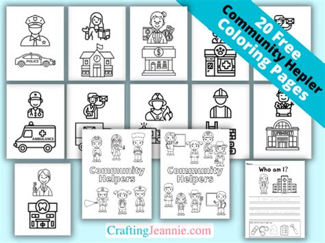 20 Community Helper Coloring Pages (FREE Printable)