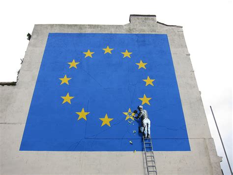 brexit mural in dover : banksy | art and design at popturf