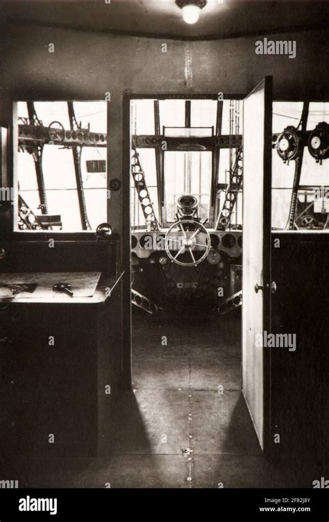 View of inside the passenger cabin of Graf Zeppelin airship Stock Photo ...