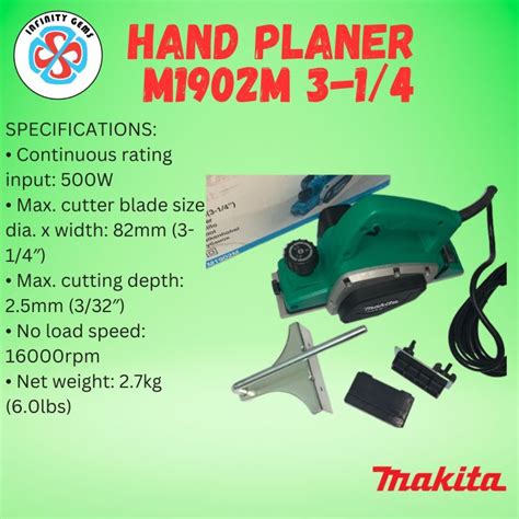 HAND PLANER M1902M 3-1/4 -MAKITA | Lazada PH