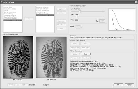 The main window of the software tool for creating degraded versions of ...