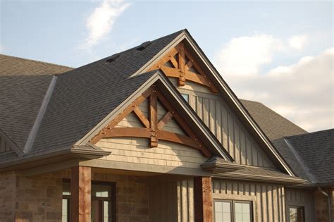 Gable Trusses - Stoney Creek - Rustic - Exterior - Toronto - by TFSinc - Timber Frame Design and ...