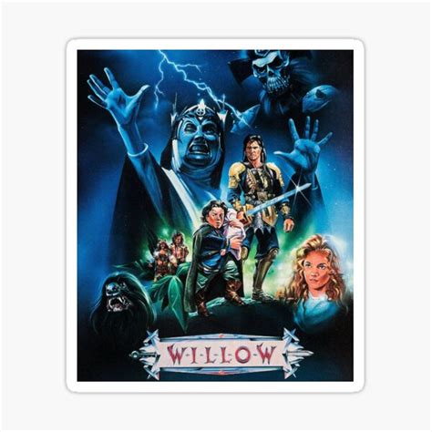 "*TRENDING* Willow Movie Famous Movie Poster Design" Sticker for Sale ...