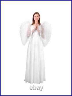 Adult Large White Feather Angel Costume Wings | Large Angel Wings