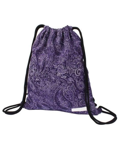 Drawstring Backpack Waterproof String Pockets - Purple - C518EYUXZT4