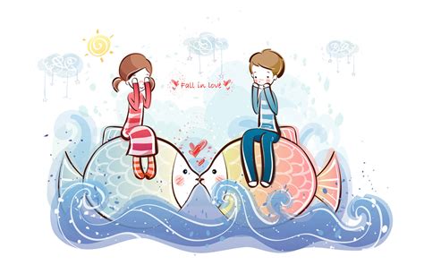 Gambar Cartoon Couple Images Free Download Clip Art Valentine Day Wallpaper di Rebanas - Rebanas