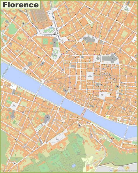 Large Detailed Map of Florence - Ontheworldmap.com