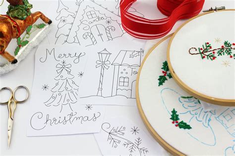 25+ Christmas hand embroidery designs & Christmas hand embroidery kits - Swoodson Says