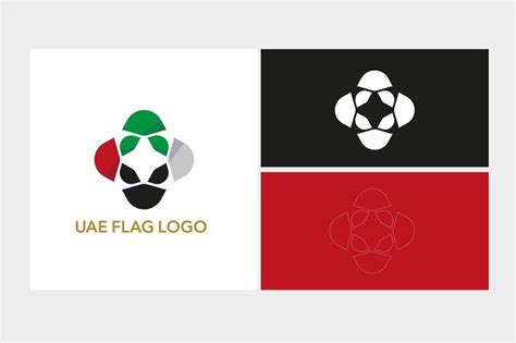 Premium Vector | Uae flag logo design