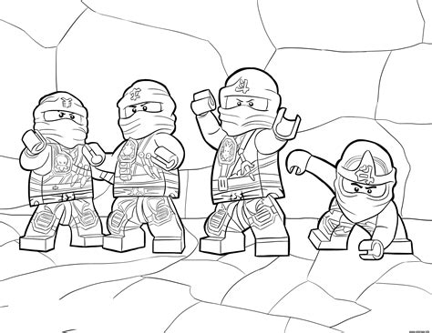 Coloriage LEGO Ninjago Zukin Ninjas - JeColorie.com