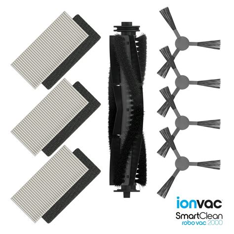 Ionvac Filter and Brush Replacement Kit Compatible With the ionvac Smart Clean Robot Vacuum ...