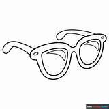 Sunglasses Coloring Pages For Kids sketch template