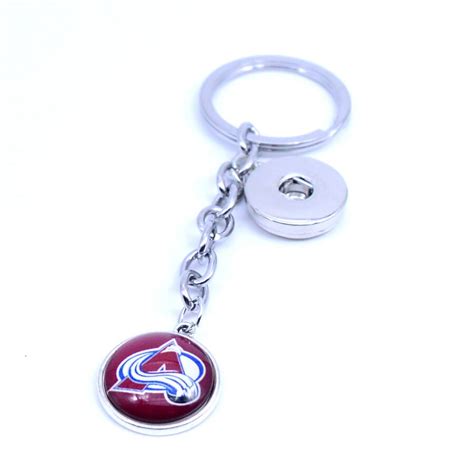 Ice Hockey Keychain NHL Colorado Avalanche Charm Key Chain Car Keyring ...