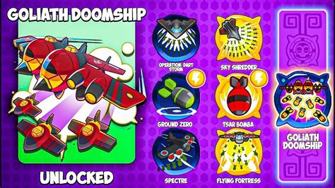 MAX Level 100 Goliath Doomship Paragon Tower In BTD6 - YouTube