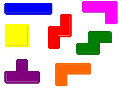 geometry - 2 of each Tetris Puzzle - Puzzling Stack Exchange