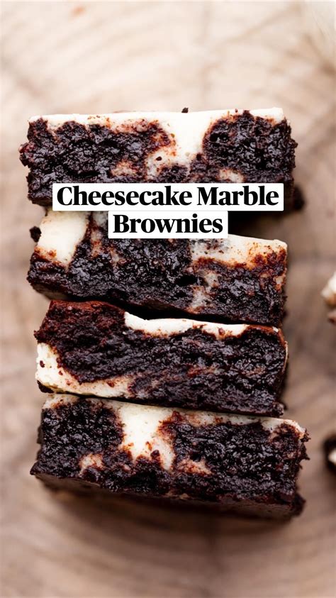 Cheesecake marble brownies – Artofit