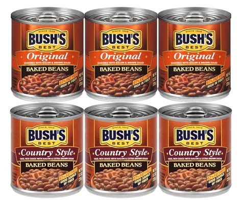 Buy Bush's BestBaked Beans Variety Pack (3 Original Baked , 3 Country Style) Online at ...